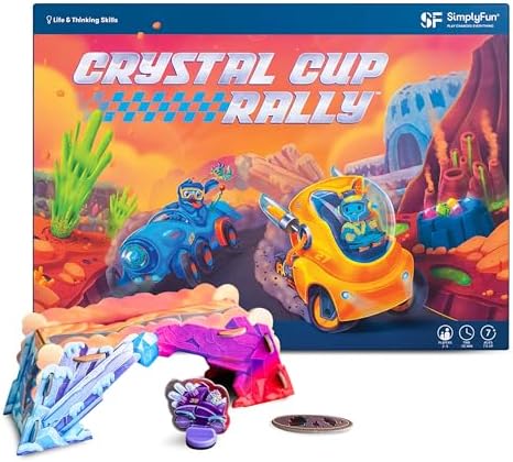 SimplyFun Crystal Cup Rally - Educational Kids Game - Develops Reasoning Skills, Planning, & Strategic Thinking - 2-5 Players, Ages 7 & Up by SimplyFun