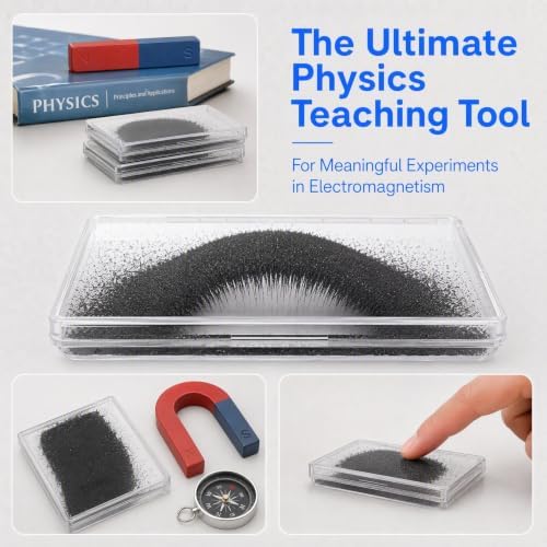 TOYANDONA 2pcs Magnetic Field Visualization Tool Iron Powder Boxes - Image 2