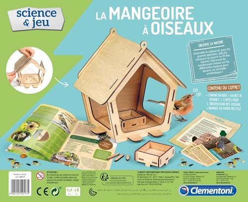 Clementoni - Science Bird Feeder-Play for Future-Scientific Game-French Version, Made in Italy, 7 Years and More, 52517, Wood - Image 2