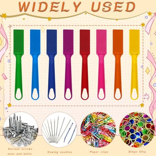 SAYAYA 12 PCS Magnetic Bingo Wands 7.87 Inch 12 Colors Magnet Sticks for Bingo Chips, Family Game Night, Science Learning, Counting Activities, and Educational Fun, Classroom Supplies - Image 4