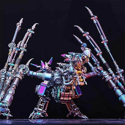 3D Steampunk Mechanical Metal Puzzle Kit: DIY Intelligential Dragon Model - 3D Jigsaw Assembly Kit, Handmade Craft Collection for Adults, Teens, Boys, and Girls(1390+Piece) - Image 6