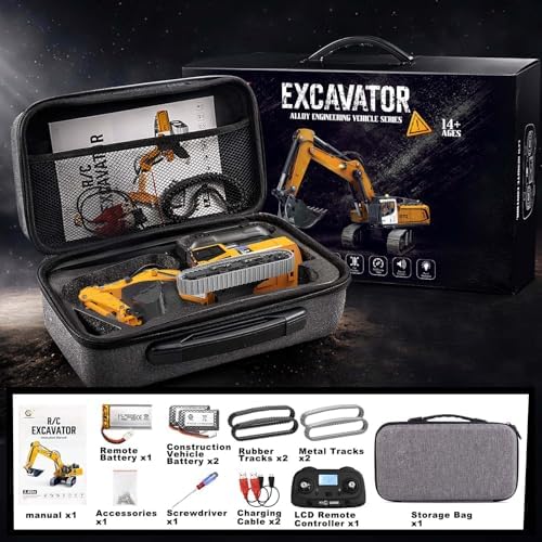 RC Excavator for Adults 1:50, Remote Control Excavator for Sandbox & Garden - Image 6