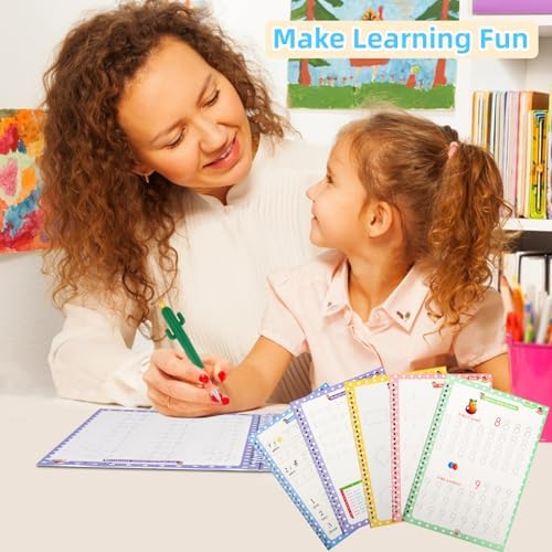 LUCKFUTURE Large Grooved Writing Practice Books for Kids 3-8 - Image 2