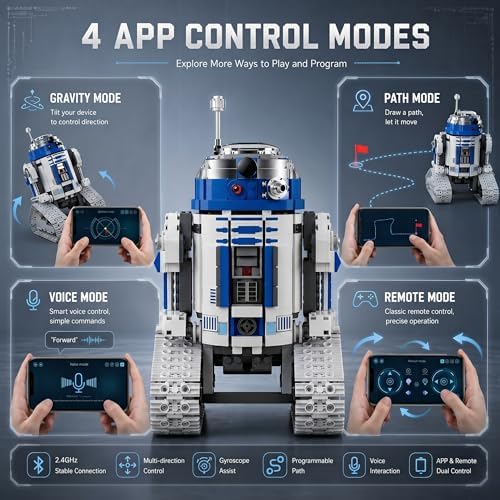 Galaxy Mechanic Robot Building Kit, Remote & App Control STEM Robot Building Toys, Compatible with Lego Robot, Father's Day Birthday Gifts for Teens Adults Fathers, 735PCS - Image 5