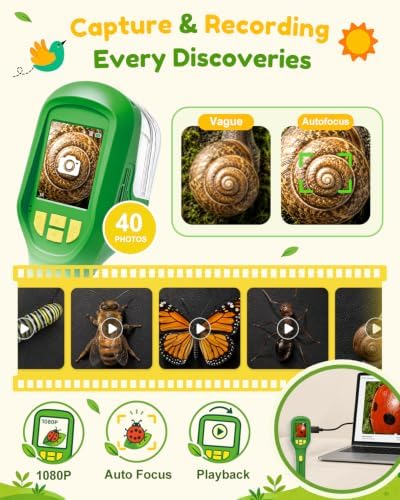 Digital Bug Catcher for Kids, Outdoor STEM Toys Birthday Gifts for Kids 3+ - Image 4