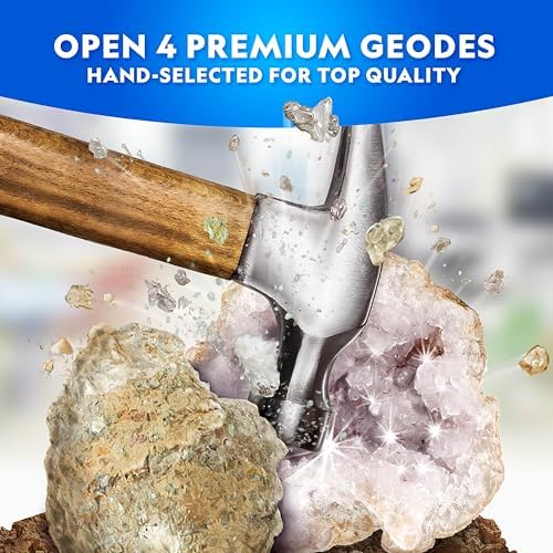 National Geographic Break Open 4 Geodes Earth Science Kit for Kids - Image 3