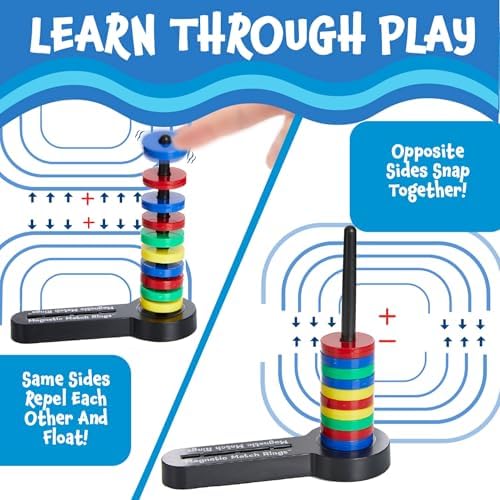 Popular Playthings Magnetic Match Rings, Stacking and Matching Magnets Game - Image 3