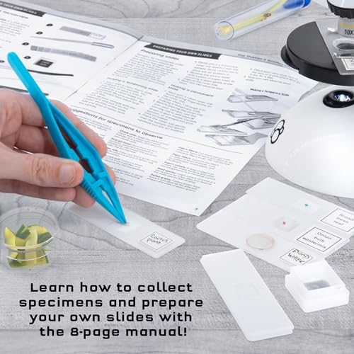 The Thames & Kosmos Microscope Essential STEM Tool with Smartphone Adapter to Capture & View Microscopic Images, Entry-Level Student Science Device, 60x to 600x Magnification & 45 Accessories - Image 5