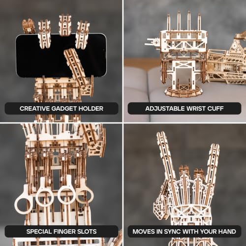 Wood Trick Cyber Hand 3D Wooden Puzzles for Adults to Build - Image 4