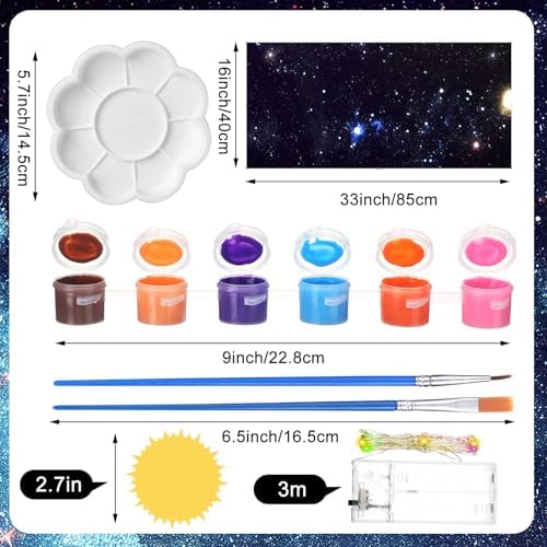 38 Pcs Solar System Model Kit Planets Project for Kids Science - Image 3