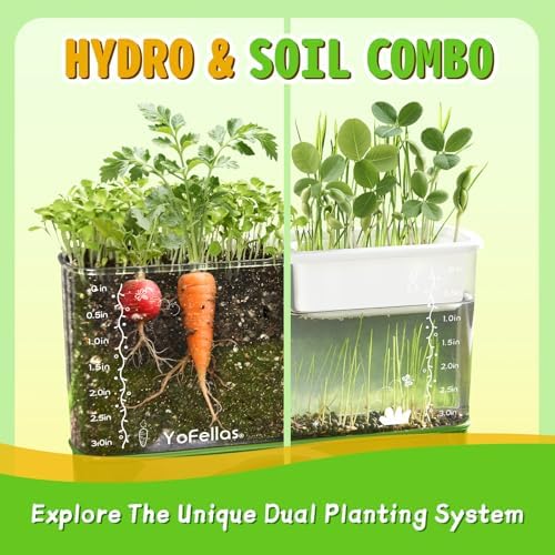 Root Viewer Science Kit for Kids – Grow Your Own Plant STEM Toy & Gardening Kit for Ages 6-12 – Educational Gift for Boys & Girls with Soil, Hydroponics, Journal & Stickers - Image 3