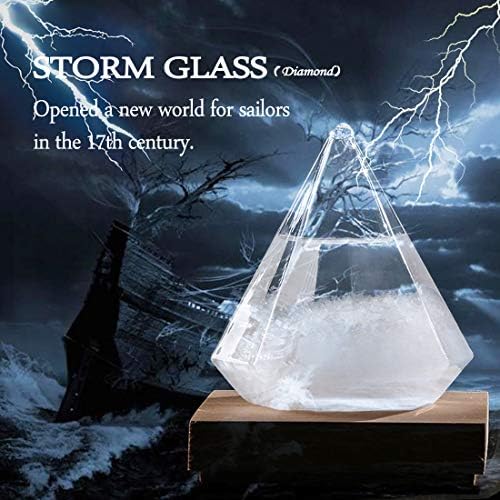 Weather Storm Glass Bottle Drop Creative Stylish Weather Station Forecaster Barometer, Desktop Decoration Crafts of Choice - Image 2