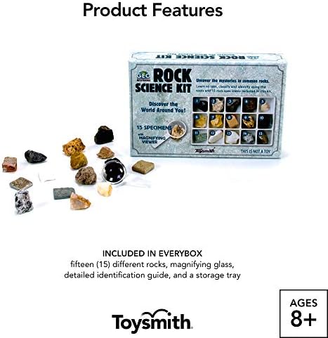 Toysmith Science Rock Kit, 15 Specimens, STEM Geology Toy for Age 5+ - Image 3