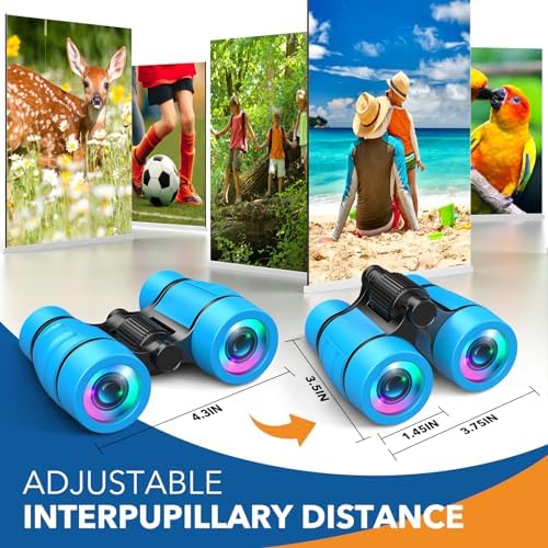 Toys for Boys Ages 3-7: LET'S GO! Kids Binoculars with Bird Watching Manual for 4 5 6 7 Year Old Boys Girls Outdoor Toy for Kid Ages 4-6 Camping Telescope Toddler Birthday Gift Stocking Stuffers - Image 6