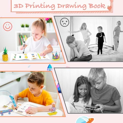 SONGTIY 3D Painting Drawing Book, 40 Patterns Painting Graffiti Template - Image 5