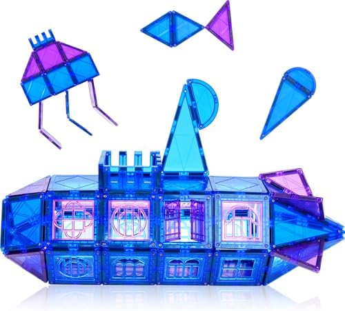 MAGBLOCK 102PCS Magnetic Tiles Building Blocks Set Strong Magnets by Magblock