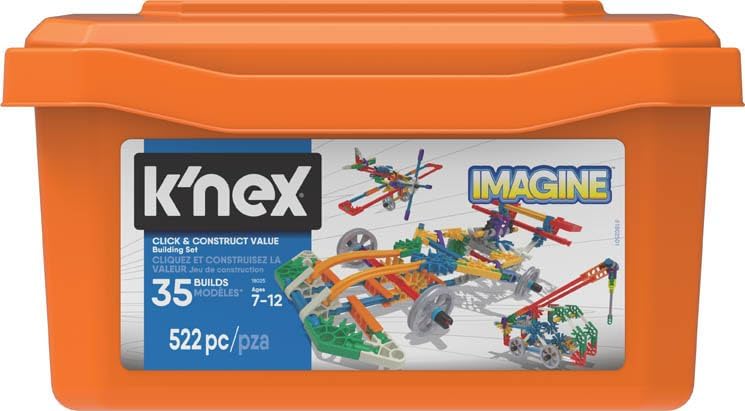 K'NEX - Click & Construct Value Building Set - 522 Pieces, STEM Building, Creative Play Set‚ Ages 7+ - Image 2