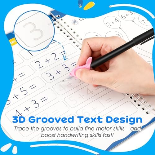 Handwriting Practice Kit with Pencil Grips for Kids Ages 3-6 - Image 4