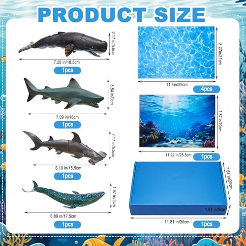 AmazingSpark 46 Pcs Ocean Diorama Box Kit Habitat Project Box Set - Image 2