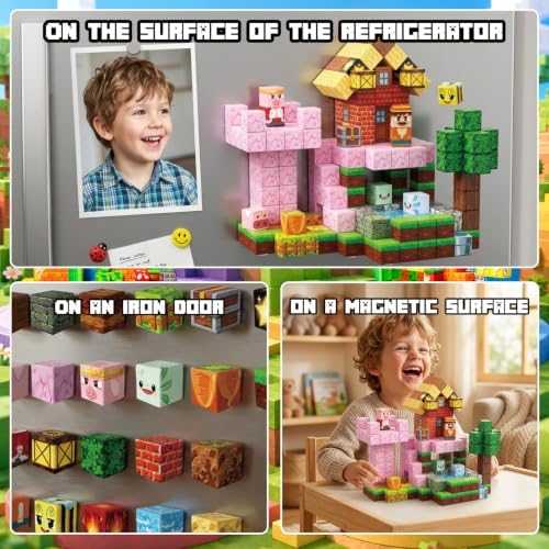 Magnetic Building Blocks STEM Toy Magnet Cubes for Kids 4-12 - Image 6