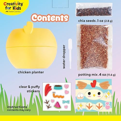 Creativity for Kids Plant-a-Pet Barnyard Pig Kit | Decorate, Plant & Grow Your Own Pet | Chia Seed Gardening Craft | Spring Crafts & Screen-Free Kids Activity (Ages 6+) - Image 2