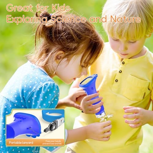 Microscope for Kids, SKYBASIC 2" IPS Screen 1000X Handheld Digital Microscopes HD Pocket Portable Mini USB Microscope Camera, PC Compatible, Science Edu Fun Birthday Gifts Toys for Children Students - Image 4