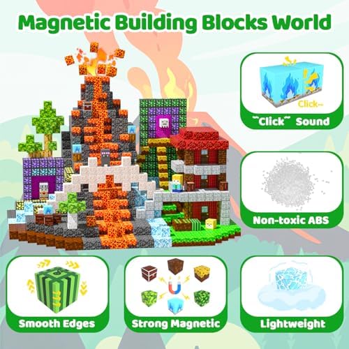 Magnetic Blocks, 150PCS Toys Building Cube Birthday Gifts for Kids - Image 5