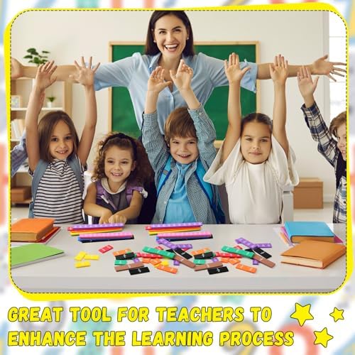 Sayglossy 60 Sets Fraction Tiles Set for Math Classroom Fractions Manipulatives Math Learning Manipulatives for Home School Supplies - Image 6