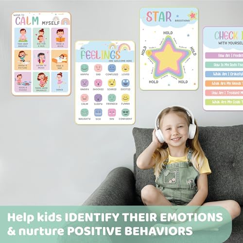 Jackinthebox 12 Calming Corner Posters and charts for Kids Classroom Decor - Image 5