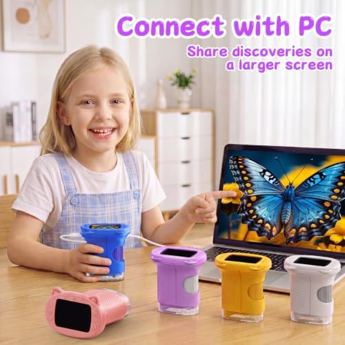 1000X Handheld Digital Microscope for Kids (Purple) - Image 6
