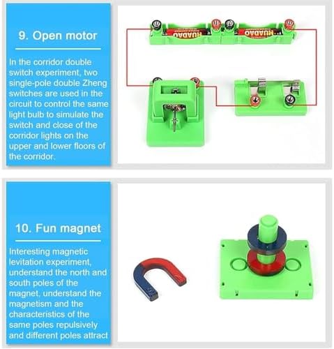 Circuit & Magnetism Experiment Kit - Fun Extended Set for Magnetic & Electromagnetic Force Demonstrations - Image 5
