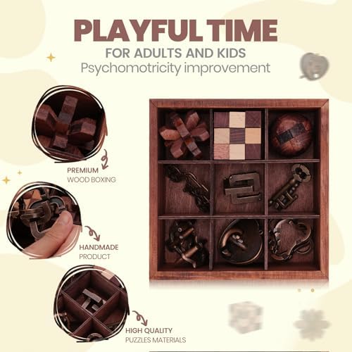 Mytothfy Brain Teaser Puzzles for Adults Teens Kids, 3D Puzzle Game Toys - Image 4