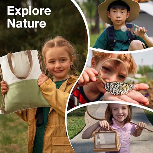 ROBOTIME Kids Outdoor Explorer Set: Mud Kitchen Playset with Wheels & Bug Catcher Kit for Kids, Backyard Pretend Play Kitchen and Nature Exploration Tools for Boys and Girls Ages 3-12 - Image 7