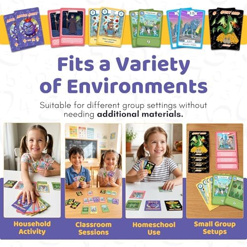 Matica Quest: The Fantasy Math Card Game for Kids Ages 7+, Educational Strategy Game on Place Value & Probability, Fun Family or Classroom Play, 2–6 Players - Image 6