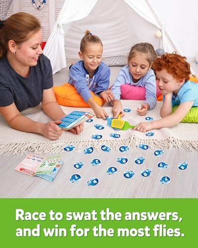 Coogam Math Counting Game, Math Manipulative Learning Swat The Fly Cards, Practice with Addition, Subtraction, Multiplication & Division, 1st 2nd & 3rd Grade Educational Toy for Homeschool - Image 2