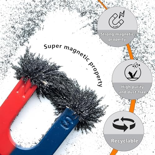 GOODTAKE 2 lb Iron Filings & Magnetic Powder – Metal Shavings, Iron Oxide, Magnetic Sand for Science Experiments, Educational Projects & Magnetic Studies (2 lb) - Image 3