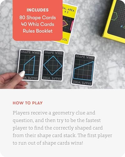 SimplyFun Shape Whiz - A Fun and Educational Math Game Using Geometry and Our Powers of Approximation - for 2 to 4 Players - Ages 10 & Up - Image 4