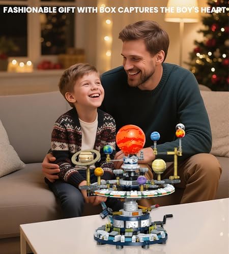 Rotatable Solar System Building Set, Space Exploration Building Blocks Set, Solar System Toys for Birthday for Teens Ages 12-14+ (963pcs) - Image 6