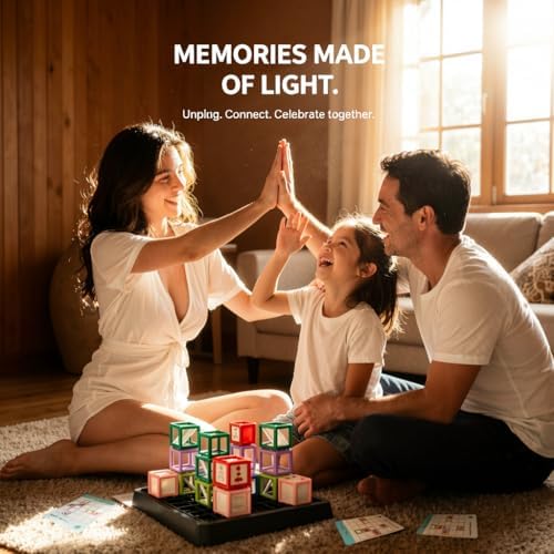 2026 New Laser Maze Reasoning Game, STEM Toys for Ages 8-13 with 60+ Challenges Puzzle Game, Ultimate STEM Logic Toys 37 Pcs Cubes, Learning Educational Toys Thinking Logic Games Ideal Children Gift - Image 4