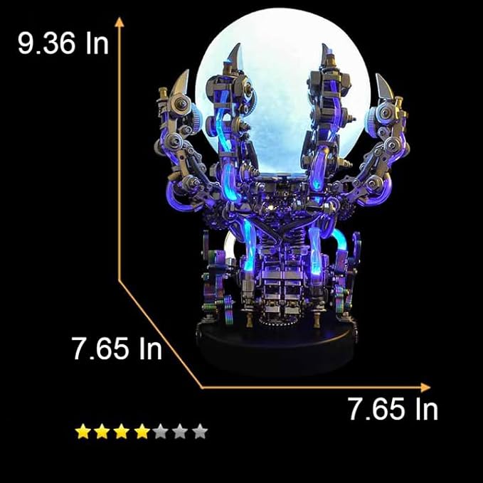 Metalkitor 3D Metal Puzzles for Adults, Dragon Claw Model Kit Jigsaw - Steampunk DIY Ornament - Assembly Crafts Brain Teaser - Perfect Room Decor and Gift Choice, 800+ PCS