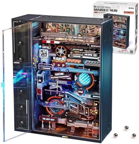 ROKR Marble Run Model Building Kit, 3D Puzzles for Adults, DIY Miniature Kit, Ideal Gift for Men and Women by ROKR-InterestingSmartPuzzleToys