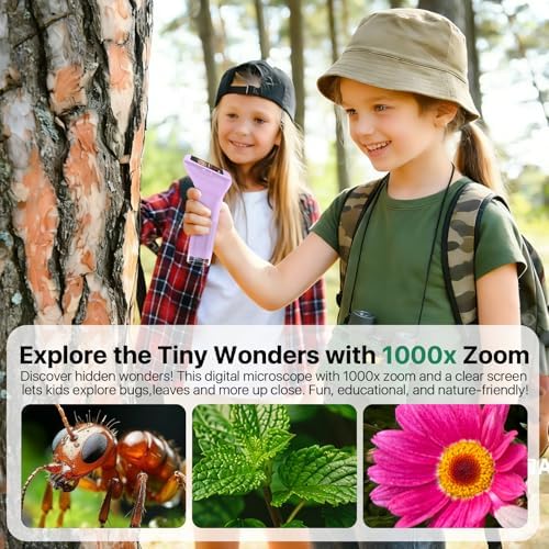 Digital Handheld Microscope for Kids 3.0" HD 32GB 1000X Camera Portable - Image 5