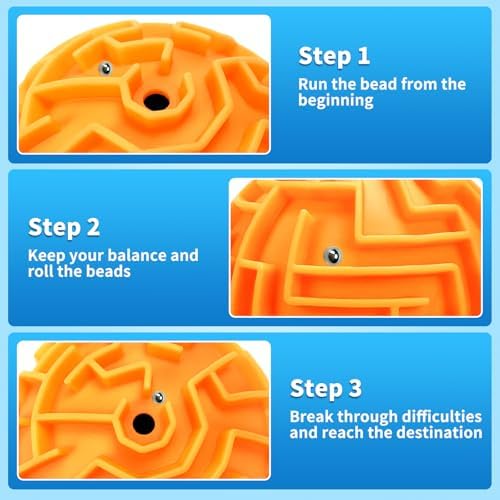 4 Pack 3D Puzzle Maze Ball, Magic Brain Teaser Puzzles Game for Kids 8+ - Image 4