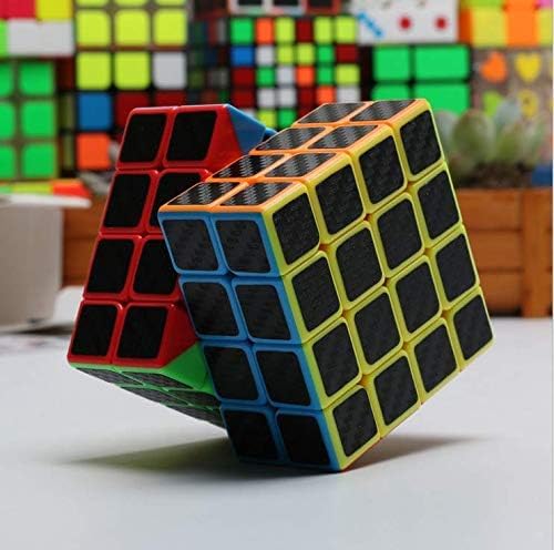 CFMOUR Original Speed Cube 4x4x4, Fast Magic Cube for Kids, Smooth Carbon Fiber Cubes, Puzzle Toys