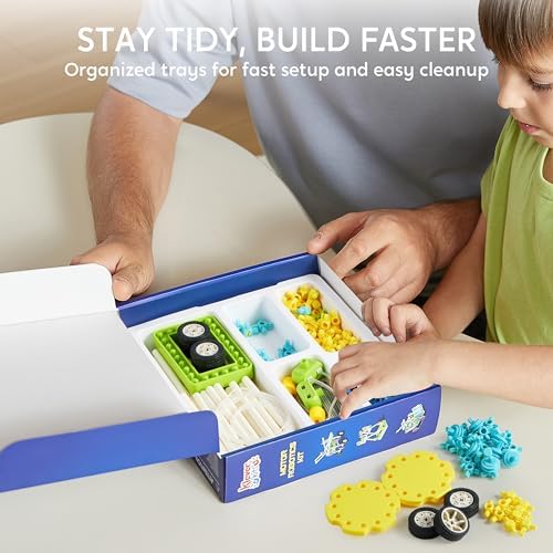 JOVA Klever Kits 36-in-1 Motor Robotic Kits, Make Your Own Kids Craft Kits Educational STEM Toys for Ages 8-13 Boys and Girls, Science Gifts for 8 Years Old - Image 6