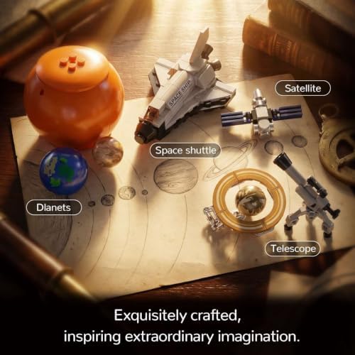 Spinning Solar System Space Building Kit with Rotating Planet Model - Image 3