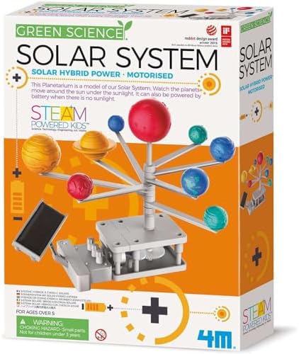 4M Green Science Solar System - Motorized Rotating Planetarium Model Kit by 4M
