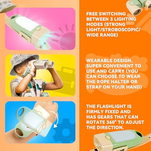 SMILESSKIDDO Kids Explorer Kit, 27 Pcs Outdoor Explorer Kit & Bug Catching Kits & Soccer Board Games for Kids, Foosball Table Toys for 3 4 5 6 7 8-12 Year Old Kids - Image 4