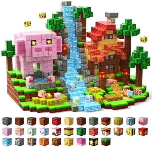 Magnetic Building Blocks STEM Toy Magnet Cubes for Kids 4-12 by Laoren