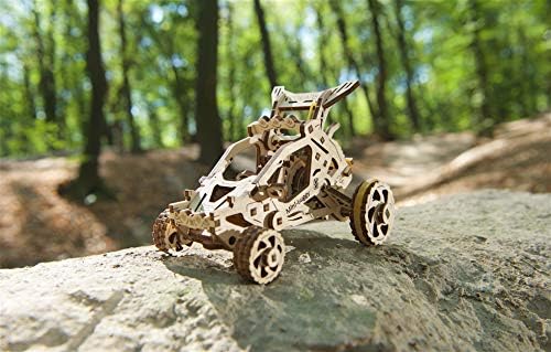 UGEARS Desert Buggy - 3D Puzzle for Kids and Adults - Small Motor Vehicle Mechanical Model Kit - Wooden Model Kits for Adults to Build - Easy Self-Assembling - Gorgeous Gift for Boys and Girls - Image 6